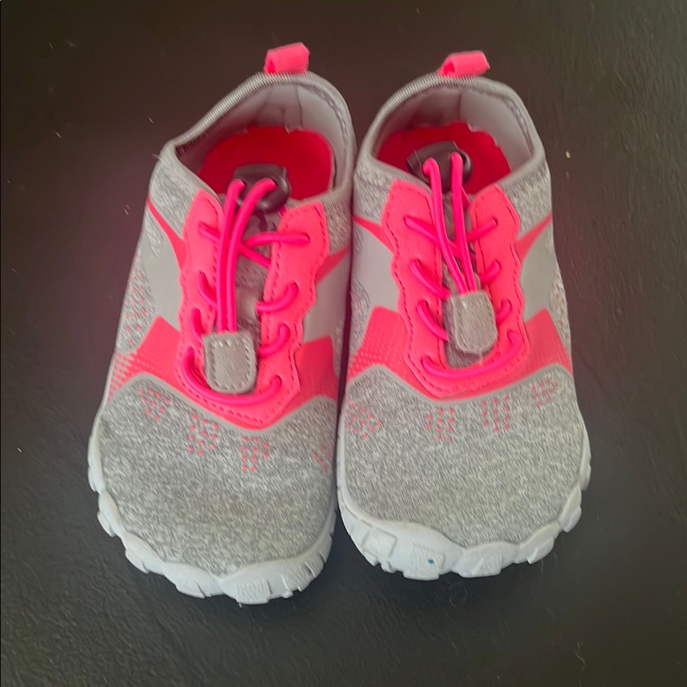 Kids Gray and Pink Water Shoes